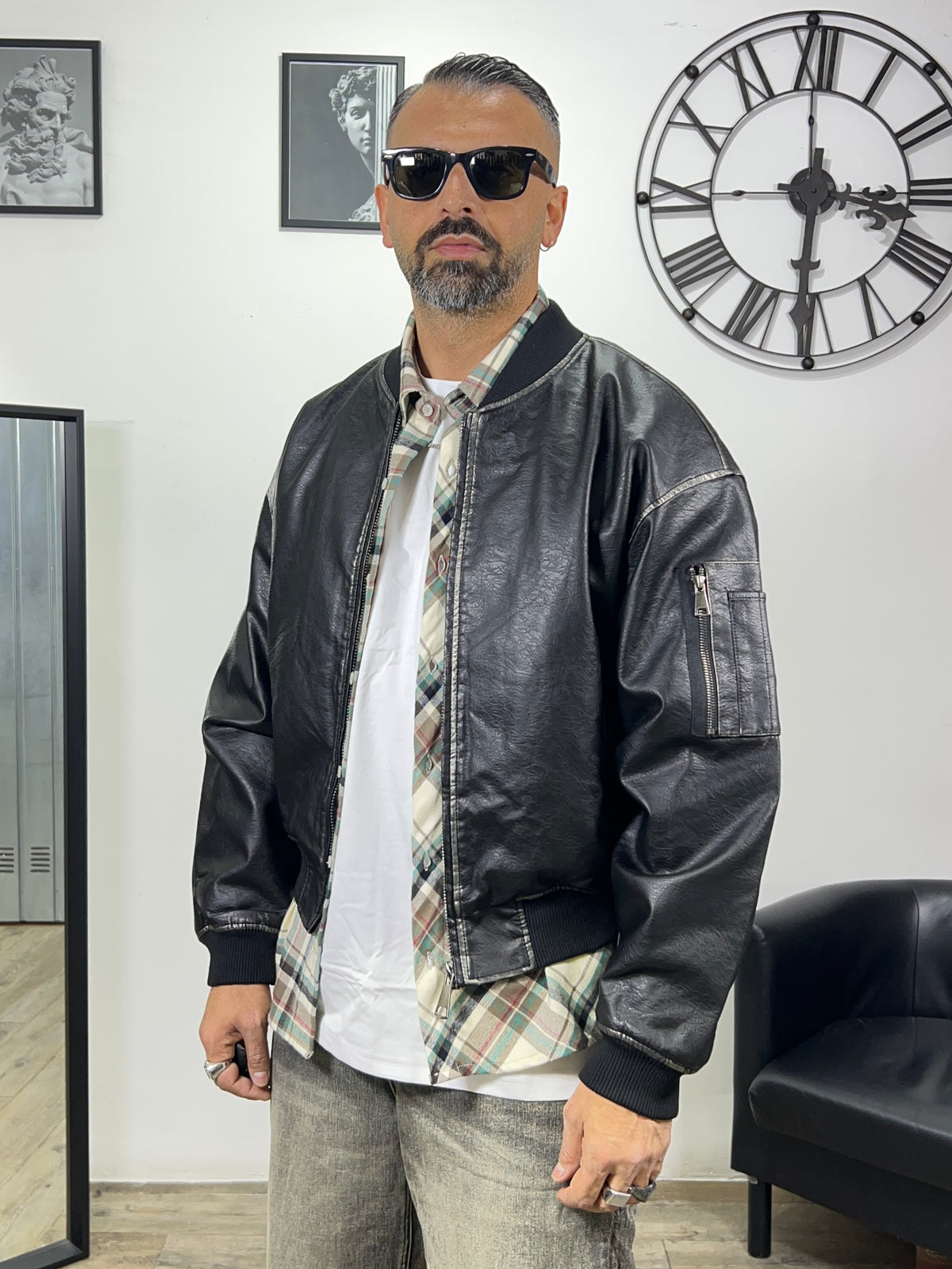 GIACCA COLLEGE AVIATORE